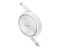Baseus Kabel wysuwany Free2Draw Mini USB-C - USB-C 100W 1m - biały - 1502166 - zdjęcie 2